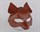 Коричневая кожаная маска  Лиса - фото 329762
