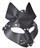 Черная маска Wolf с шипами - фото 330357