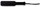Черная классическая шлепалка с ручкой - фото 331034