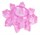 Розовое гелевое эрекционное кольцо-звезда - фото 384173