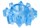 Голубая гелевая насадка-звезда - фото 384176