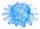 Голубая гелевая насадка с шипиками - фото 384185