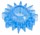 Голубая гелевая насадка-солнце - фото 384196