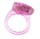 Тонкое розовое эрекционное кольцо с вибратором - фото 384206