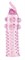 Гелевая розовая насадка с шариками, шипами и усиком - 11 см. - фото 384545