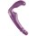 Безремневой фиолетовый страпон из силикона The Gal Pal - 17 см. - фото 385171