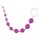 Фиолетовая анальная цепочка с кольцом - 30 см. - фото 385240