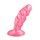 Розовый анальный стимулятор-фаллос - 12,3 см. - фото 388135