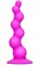 Рельефная лиловая елочка Booty Passion с присоской - 15 см. - фото 388140