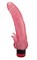 Розовый гелевый вибратор с клиторальными лепестками - 18,5 см. - фото 389849