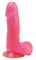 Розовый стимулятор в форме фаллоса на присоске - 15,5 см. - фото 390284
