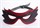 Чёрно-красная маска с прорезями для глаз - фото 391125