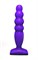 Фиолетовый анальный стимулятор Large Bubble Plug - 14,5 см. - фото 392626