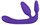 Фиолетовый безремневой страпон с двумя пробками Triple Teaser - фото 392851