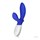 Синий вибромассажёр простаты Loki Wave Federal Blue с отростком для стимуляции промежности - 19,6 см. - фото 392854