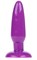 Фиолетовая анальная пробка с присоской - 13,5 см. - фото 393311