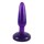 Фиолетовая анальная пробка с присоской - 15 см. - фото 393317