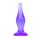 Фиолетовая анальная пробка с утонченным кончиком - 13,8 см. - фото 394159