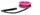 Розовый меховой ошейник с ремешками и поводком из лакированной кожи - фото 394437