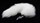 Металлическая анальная пробка с длинным белым хвостиком - фото 394618