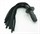 Черная кожаная плеть со штырьком для насадок - фото 395206