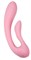 Розовый вибромассажёр G-wave с гибким клиторальным отростком - 18 см. - фото 395702