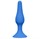 Синяя анальная пробка Slim Anal Plug Large - 12,5 см. - фото 396316