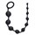 Чёрная анальная цепочка Long Pleasure Chain - 35 см. - фото 396337