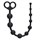 Чёрная анальная цепочка Orgasm Beads - 33,5 см. - фото 396342