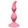Розовая анальная пробка Curved Anal Plug Pink - 12,5 см. - фото 396466