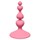 Розовая анальная пробка Sweetheart Plug Pink - 10 см. - фото 396482