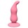 Розовая анальная пробка Waved Anal Plug Pink - 11 см. - фото 396487