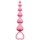 Розовая анальная цепочка Heart s Beads Pink - 18 см. - фото 396489