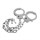 Наручники на длинной цепочке с ключами Metal Handcuffs Long Chain - фото 397150