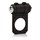 Чёрное эрекционное кольцо с вибропулей Silicone Lovers Gear Enhancer - фото 397160