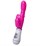 Ярко-розовый вибратор ToyFa A-toys с клиторальным стимулятором - 20 см. - фото 397434