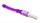 Светло-фиолетовый анальный стимулятор с вибрацией - 23,5 см. - фото 397584