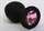 Чёрная силиконовая пробка с розовым стразом - 8,2 см. - фото 397998