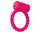 Розовое виброкольцо на пенис A-toys из силикона - фото 398097