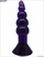 Фиолетовая гелевая анальная ёлочка - 17 см. - фото 398392