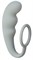 Серое эрекционное кольцо с анальным стимулятором Mountain Range Anal Plug - фото 399143