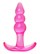 Розовая анальная пробка Bubbles Bumpy Starter - 11 см. - фото 399382