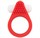 Красное эрекционное кольцо LIT-UP SILICONE STIMU RING 1 RED - фото 399421