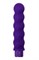 Фиолетовый фигурный вибратор - 17 см. - фото 400435