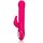 Ярко-розовый вибратор Jack Rabbit Signature Silicone Beaded Rabbit - 23 см. - фото 400867