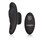 Чёрный вибростимулятор для ношения в трусиках Lock-N-Play Remote Panty Teaser - фото 400873
