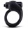 Чёрное эрекционное кольцо с вибрацией - фото 401123