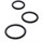 Набор из 3 чёрных эрекционных колец - фото 401451