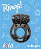 Черное эрекционное виброкольцо Rings Axle-pin