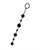 Черная анальная цепочка A-toys с шариками - 35,9 см. - фото 403134